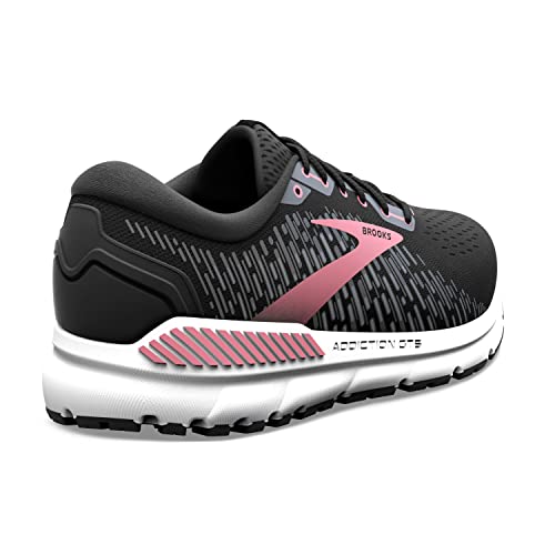 Brooks Women's Addiction GTS 15 Supportive Running Shoe - Black/Ebony/Mauvewood - 9 Medium