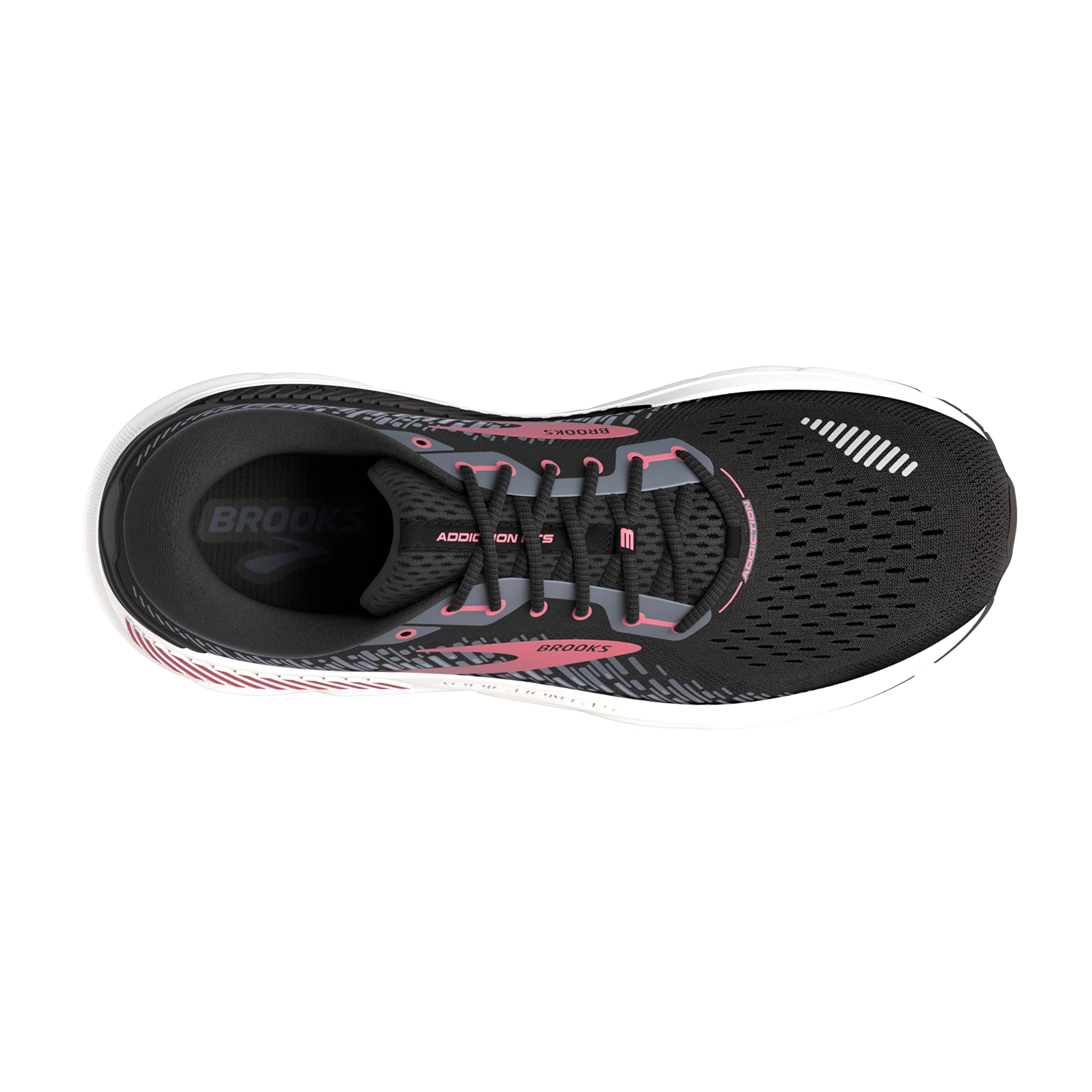 Brooks Women's Addiction GTS 15 Supportive Running Shoe - Black/Ebony/Mauvewood - 6.5 X-Wide