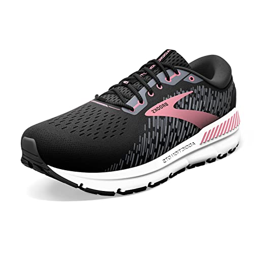 Brooks Women's Addiction GTS 15 Supportive Running Shoe - Black/Ebony/Mauvewood - 10.5 Medium