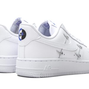 Nike Women's Air Force 1 '07 Shoes, White/Hyper Royal/Black/White, 11