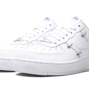 Nike Women's Air Force 1 '07 Shoes, White/Hyper Royal/Black/White, 11