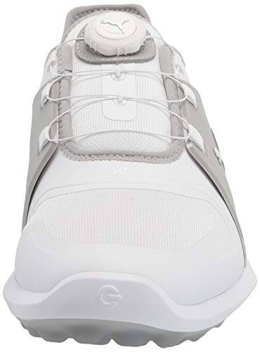 Puma 1945410310.5 Ignite Fasten8 Disc Puma White-Puma Silver-High Ri 10.5 Mens