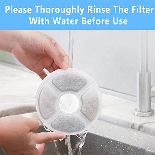 Cat water fountain filters replacement Premium Cotton Activated Carbon And Resin Ion Particles Replacement Pet Water dispenser filter for Cat&Dog Pet Water Fountain Filter Keep Water Fresh (10)