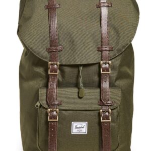 Herschel Little America Laptop Backpack, Ivy Green/Chicory Coffee, Classic 25.0L