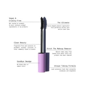 Half Caked Totally Tubular Mascara | vegan & cruelty-free, flake-free, smudge-free, clean beauty, easy to remove | 8.5ml… (The Ultimate)