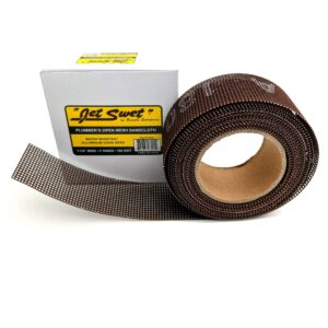 jet swet plumber's open mesh sanding cloth 180 grit, 1.5" in wide,15' ft long