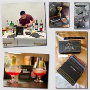 Cocktail Cards: 100 Cocktail Recipes to Master Cocktails in Bartender Flashcard Form with Step by Step Cocktail Instructions and Video Instructions