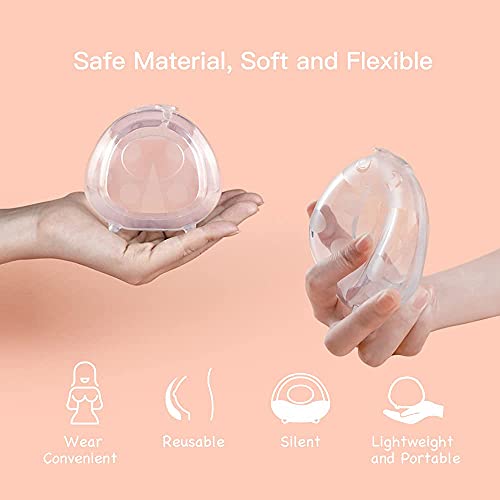 haakaa 100ml Manual Breast Pump with Leakproof Silicone Lid and 75ml Wearable Ladybug Breast Milk Collector Combo for Breastfeeding