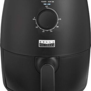 Bella Pro Series - 2-qt. Analog Air Fryer - Black Matte