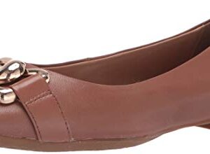 Aerosoles Women's Candice Ballet Flat, TAN Leather, 6