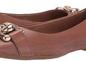 Aerosoles Women's Candice Ballet Flat, TAN Leather, 6