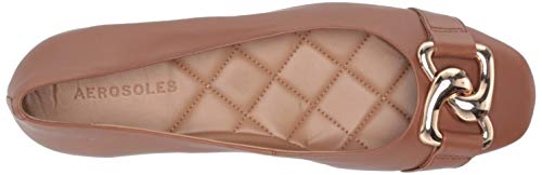 Aerosoles Women's Candice Ballet Flat, TAN Leather, 6