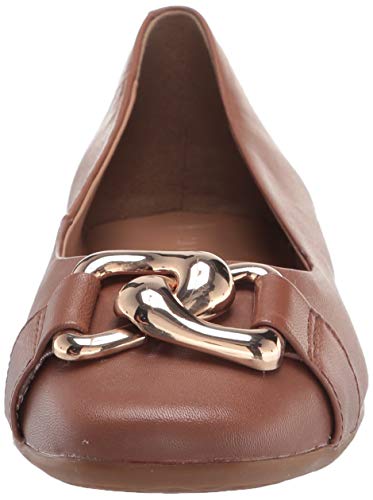 Aerosoles Women's Candice Ballet Flat, TAN Leather, 6