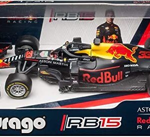 Bburago - 1/43 Scale Model Compatible with Red Bull Racing RB 15 (2019) # 33 Compatible with Max Verstappen (Matte Blue)