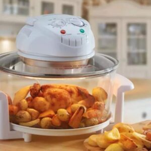 Electric Air Fryer Turbo Convection Oven Roaster Steamer,Halogen Oven Countertop Great for French Fries & Chips