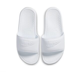 nike benassi women's slide sandals (numeric_8) white