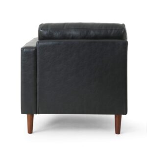 Christopher Knight Home Malinta Chaise Lounge, Pine, Midnight Black + Espresso 66.75D x 31.5W x 33H in