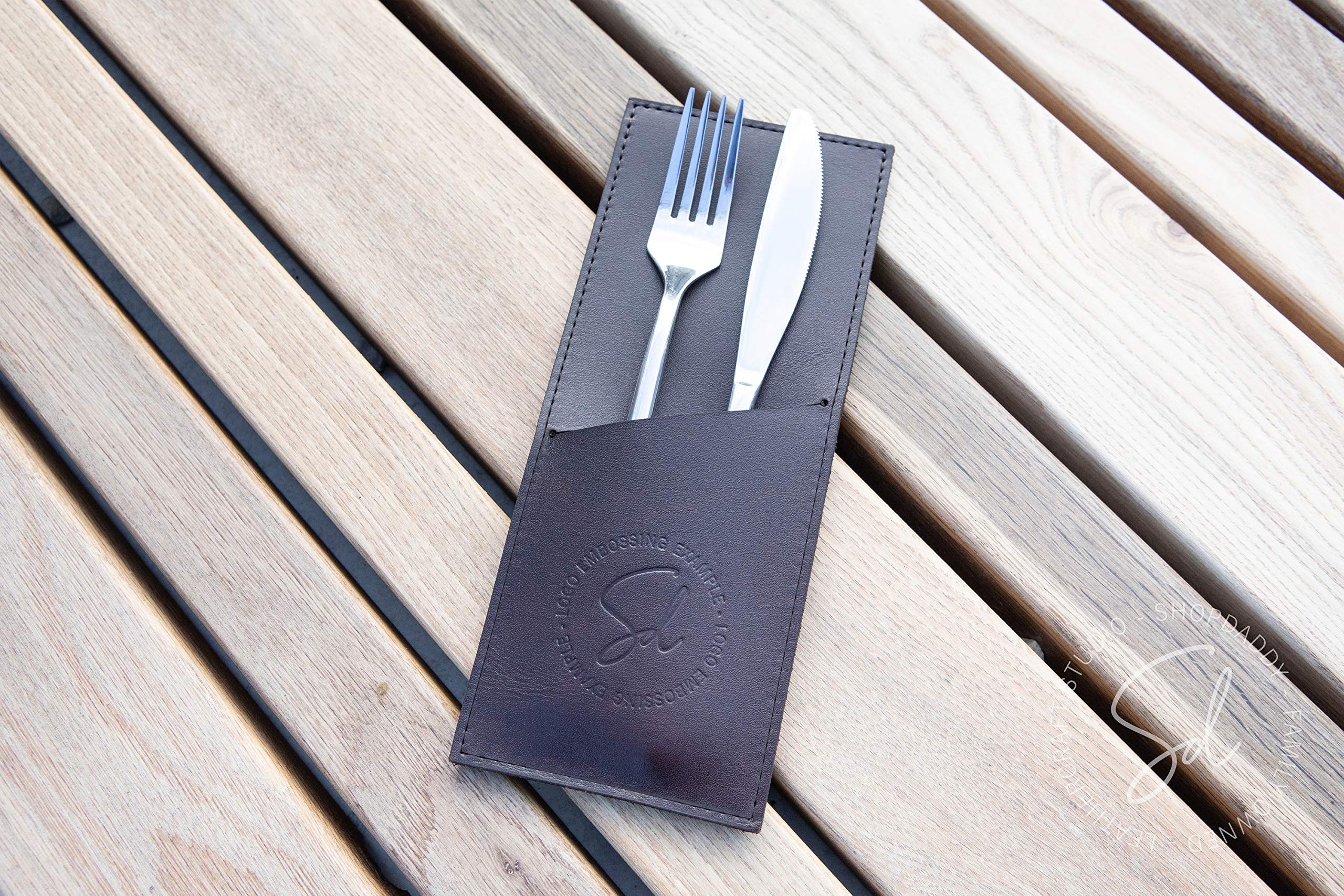 Custom Personalized Leather Cutlery Organizer-Utensil Holder, Utensil Organizer, Silverware Holder, Cutlery Holder, Spoon and Fork Holder, Silverware Sleeves, Flatware Holder, Cutlery Wrappers