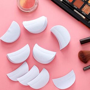 600 Pieces Eyeshadow Pad Shield Eyeshadow Patches White Eyeshadow Stencils Under Eye Pads Prevent Makeup Residue for Eyelash Extensions Lip Makeup, Half-Moon Shape