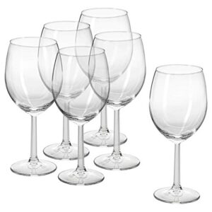 ike 004.730.23 set of 6 svalka wine glasses, 15 ounces, 44 cl; clear glass; 20cm high