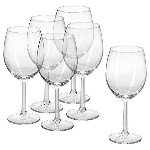 Ike 004.730.23 Set of 6 Svalka Wine Glasses, 15 ounces, 44 cl; Clear Glass; 20cm High