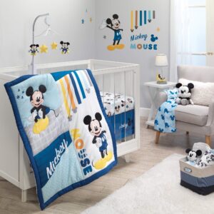 Lambs & Ivy Disney Baby Forever Mickey Mouse White Fitted Crib Sheet