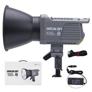amaran 100d s cob video light 100w daylight led photography lighting with app control for photography,filmaking,interviews,live streaming(amaran 100d upgrade version)