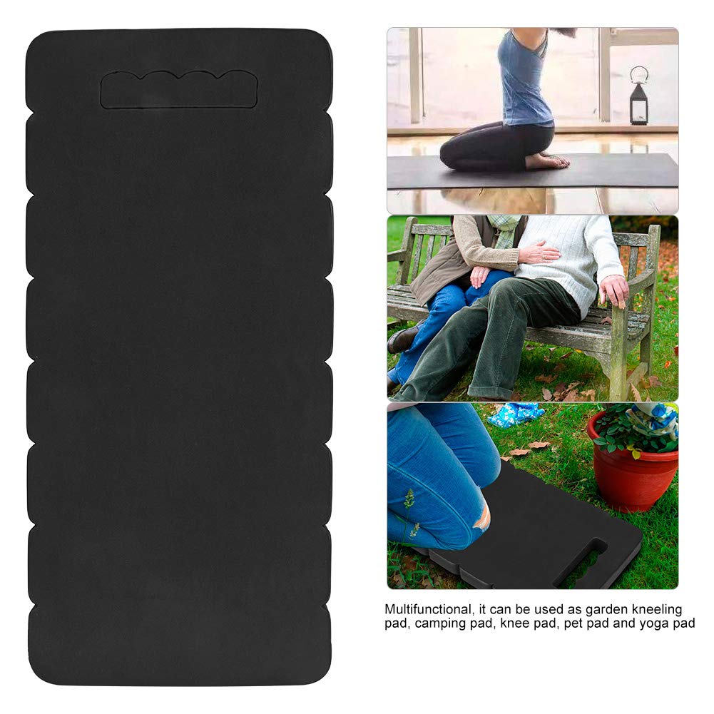 Summer Enjoyment Meiyya Kneeling Pad, Equipped with Handle Garden Knee Protector Multifunctional Garden Kneeling Pad, Coffee Shop for Yoga Balcony Office(Black)