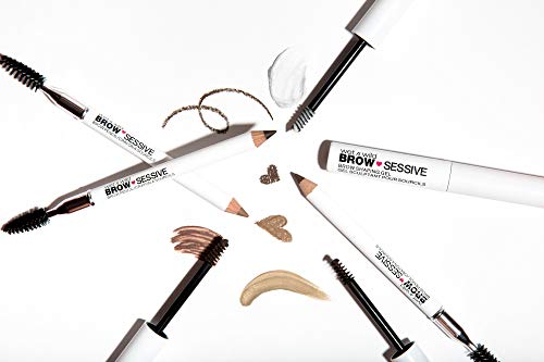 wet n wild Brow-Sessive Brow Pencil, Ultra-Precise Dual Ended Spoolie Brush for Perfect Buildable Blendable Shaping, Natural Lasting Shades for Every Brow, Cruelty-Free & Vegan - Dark Brown(Packaged)