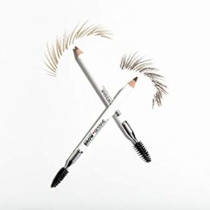 wet n wild Brow-Sessive Brow Pencil, Ultra-Precise Dual Ended Spoolie Brush for Perfect Buildable Blendable Shaping, Natural Lasting Shades for Every Brow, Cruelty-Free & Vegan - Dark Brown(Packaged)