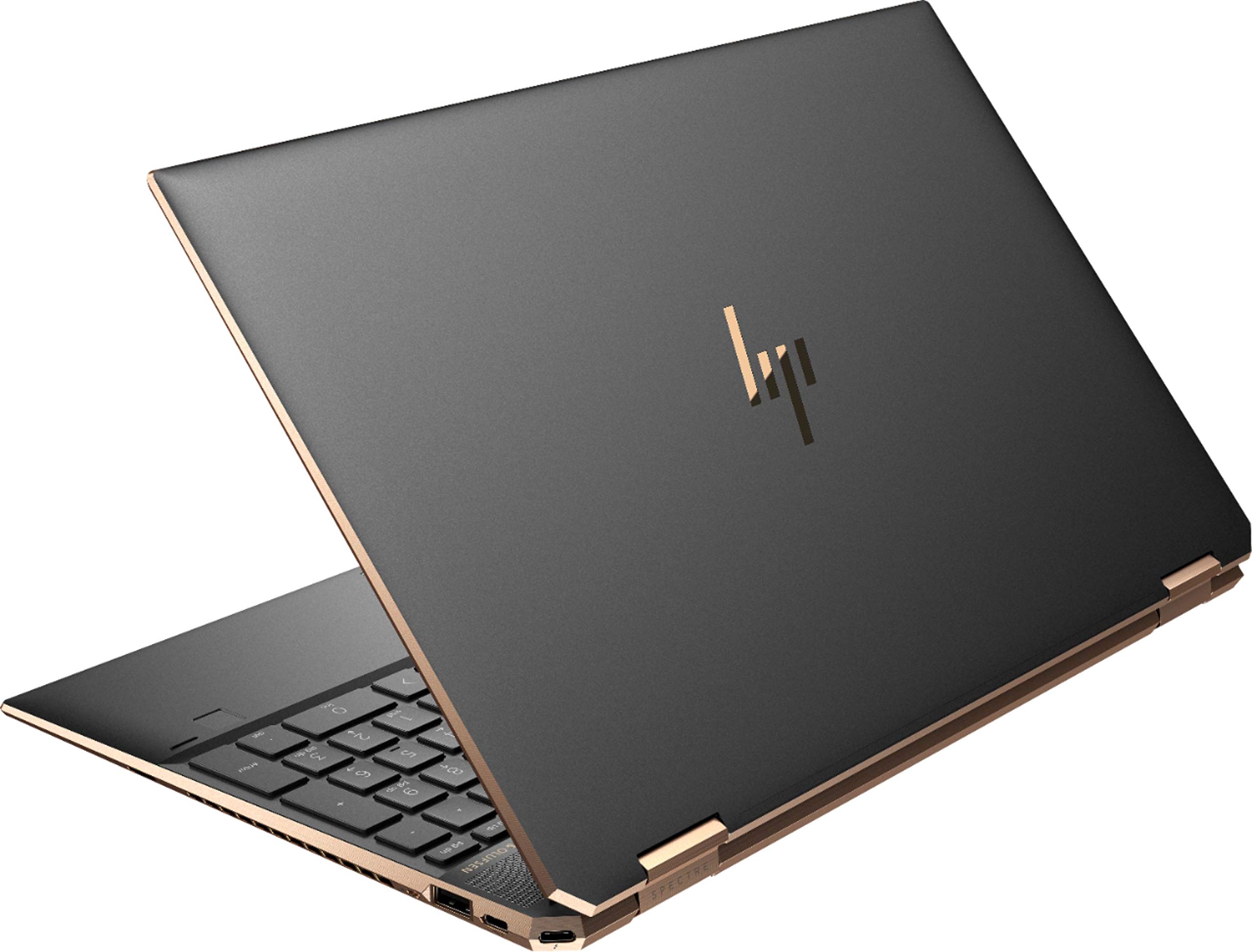 HP Spectre X360 15.6-inch 4K UHD Touchscreen 512GB SSD + 32GB Optane 11th Gen i7 (16GB RAM, Quad-Core i7-1165G7 up to 4.7GHz, Windows 10 Home, 3840 x 2160 Resolution) Nightfall Black, 15-eb1043dx