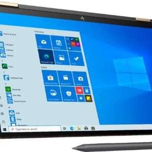 HP Spectre X360 15.6-inch 4K UHD Touchscreen 512GB SSD + 32GB Optane 11th Gen i7 (16GB RAM, Quad-Core i7-1165G7 up to 4.7GHz, Windows 10 Home, 3840 x 2160 Resolution) Nightfall Black, 15-eb1043dx