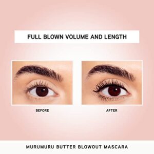 Physicians Formula Butter Blowout Mascara Black, Keratin Infused, Volumizing Mascara, Buildable, Lengthening Mascara, Defining, Curling, Multiplying, Blackest Black