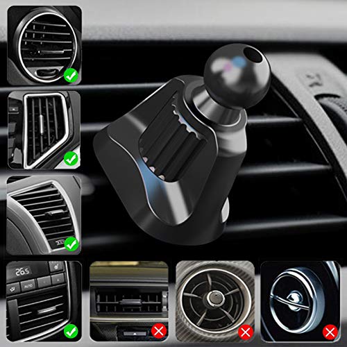 GEEKAM Car Air Vent Clip for Diameter 0.67inch （17mm） Joint Ball Cell Phone Holder for Car & Wireless Car Charger