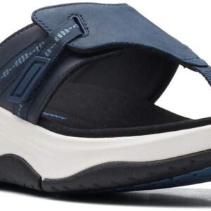 Clarks Women's Wave 2.0 Sea Sandal, Navy Combination, 11 W