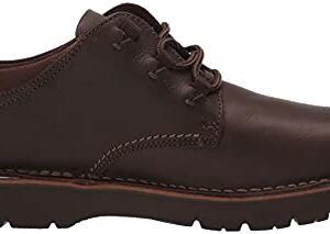 Clarks Men's Eastford Low Oxford, Dark Brown Leather, 10.5