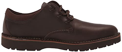 Clarks Men's Eastford Low Oxford, Dark Brown Leather, 10.5