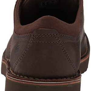 Clarks Men's Eastford Low Oxford, Dark Brown Leather, 10.5