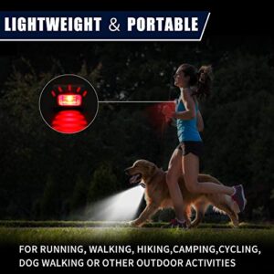 Yzoni Running Lights 2Pack, Safety Light with Strong Magnetic Clip for Runners, Small Lightweight Running Light USB Charging Cable for Night Running, Walking, Camping, Hiking, Outdoor Adventure