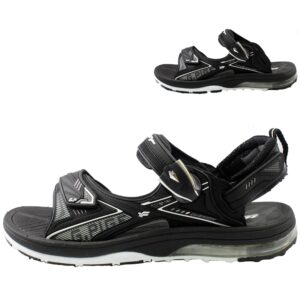 Gold Pigeon Shoes Air Cushion Megnetic Closure Snap Lock Sports Sandals for Men & Women: 1676 Black, EU40 (Women Size 9.5-10 / Men Size 8-8.5)