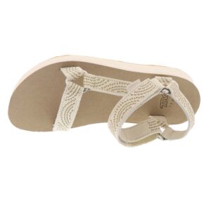 Teva Women's Midform Universal Geometric Sandal, White Swan, 10