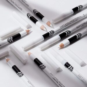 MEICOLY 12 Packs White Eyeliner Pencil Smooth Waterproof Long Lasting Highlight Silkworm Eye Liner Pen Brighten Eyebrow Makeup