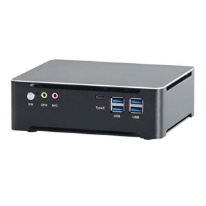 HUNSN 4K Mini PC, Desktop Computer, Server, 6 Cores I7 8750H, Windows 11 Pro or Linux Ubuntu, BM21b, DP, HDMI, 6 x USB3.0, Type-C, LAN, Smart Fan, 32G RAM, 1TB SSD