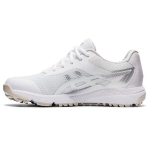 asics women's gel-course ace golf shoes, 8.5, white/pure silver