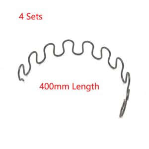 Nother T Tulead Sofa Upholstery Replacement Chair Springs 15.7-Inch Length Furniture Couch Repair Set of 4 with Clips