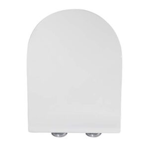 elongated u shape toilet seat for winzo wz5080, soft close quick release desgin, pp plastic white