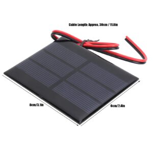 Mini Solar Panels for Solar Power 5Pcs DC 0.65W 1.5V Solar Panel Module Polysilicon Small Battery Cell Board Module with 30cm Wire 60 x 80 x 3MM,Solar Controller