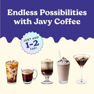 Javy Coffee Concentrate - Cold Brew Coffee, Perfect for Instant Iced Coffee, Cold Brewed Coffee and Hot Coffee, 35 Servings - Original Decaf