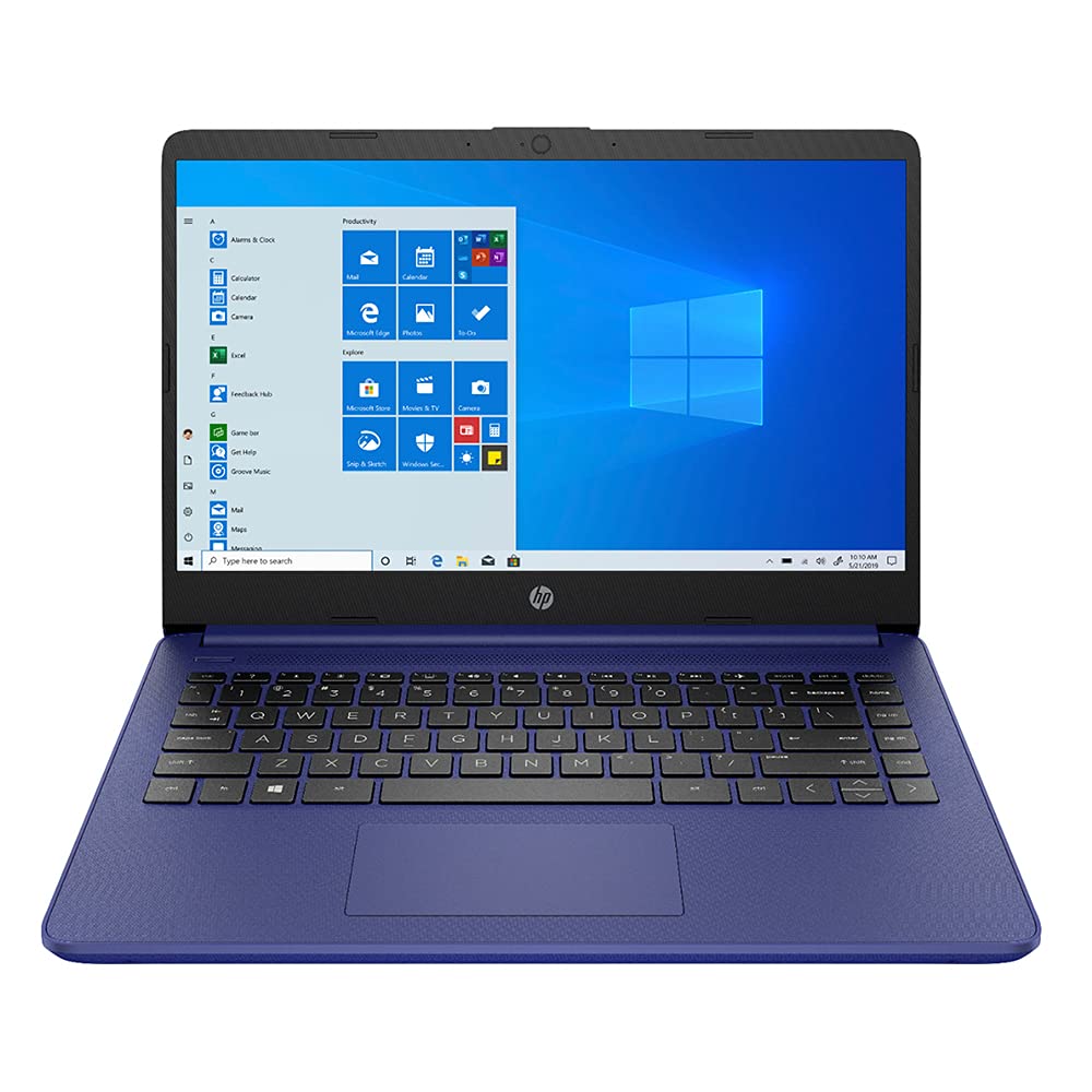 HP 14" Laptop Intel Celeron N4020 4GB 64GB, Intel UHD Graphics 600, Windows 10 Home in S Mode, GS HDMI Cable (Blue)