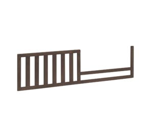 sorelle furniture toddler rails and full-size bed adult rails, sorelle wood bed rail & crib conversion kit, converts sorelle furniture crib to toddler bed and full-size bed, # 136 - chocolate